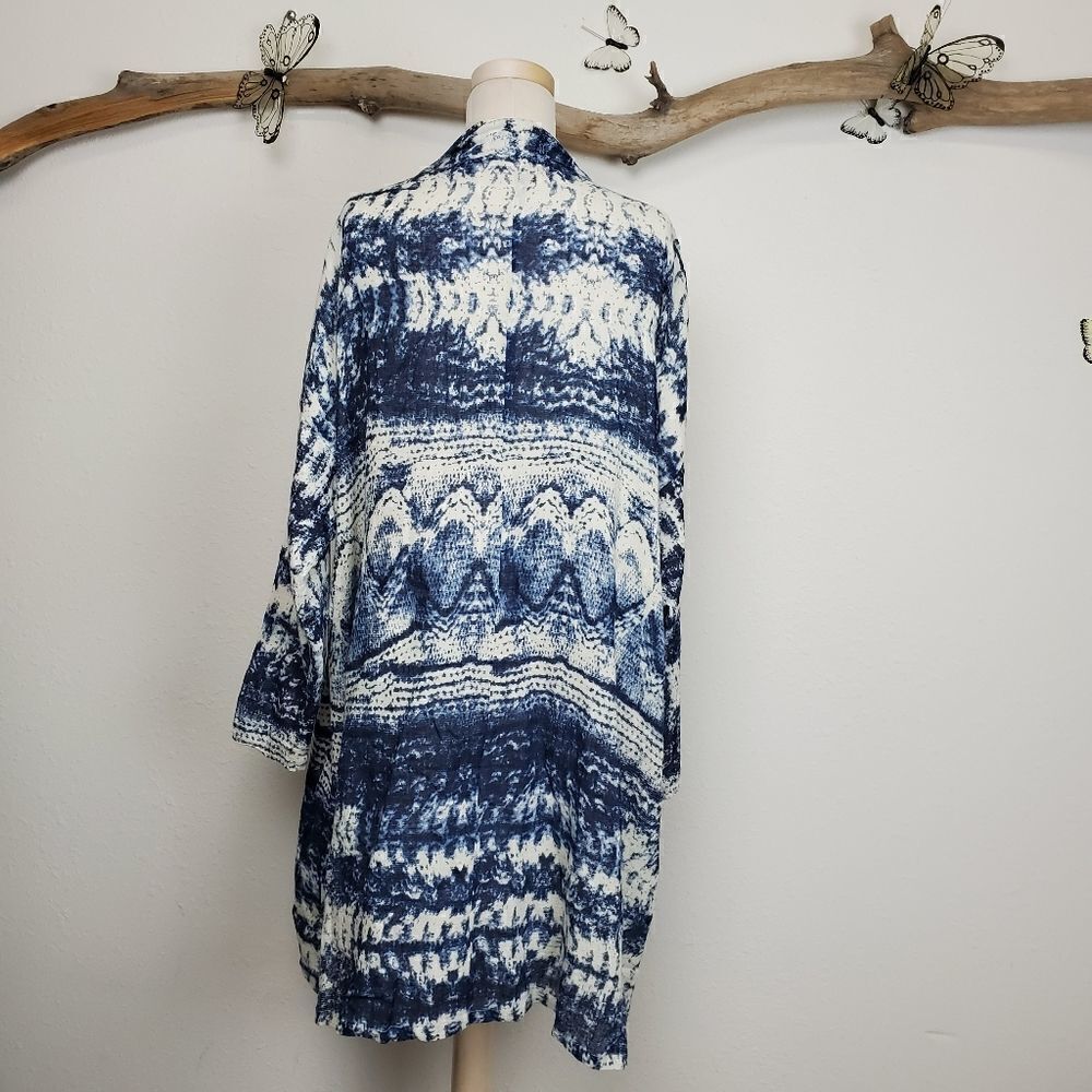 Mes demoiselles blue tie dye capo coat - Picture 2 of 7